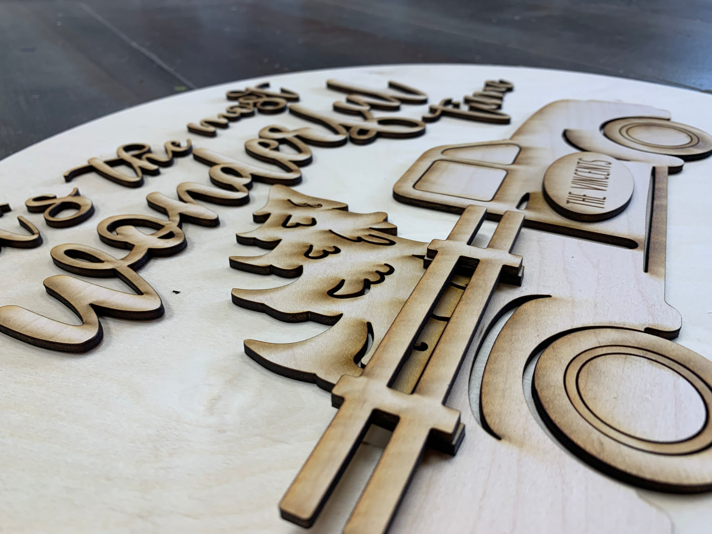 Christmas Truck Door Hanger