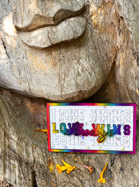 Layered Sign Love (always) Wins SVG Laser Ready File Glowforge