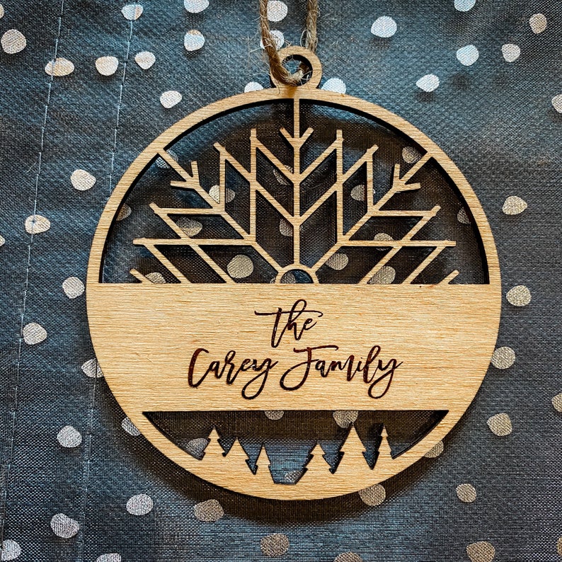 Snowflake Ornament, Personalized