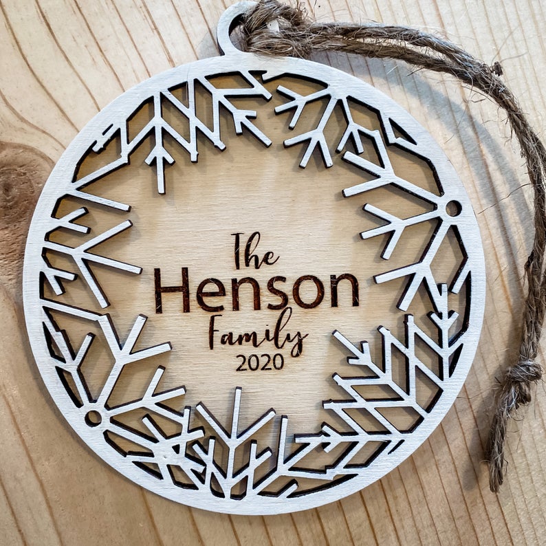 Snowflake Ornament, Personalized